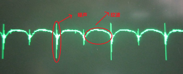 使用示波器測量出來的電源噪聲和電源紋波圖 使用示波器測量出來的電源噪聲和電源紋波圖