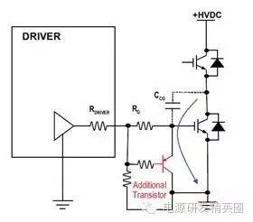 有源米勒鉗位采用外加三極管